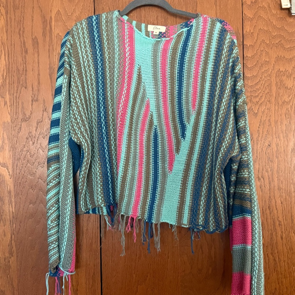 Elan Multicolor Striped Sweater